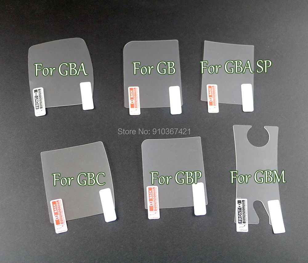 2 unids/lote lente de pantalla LCD película protectora transparente para Gameboy Color para GBA GBA SP GBC GB GBP para consola de juegos GBM - imagen 2