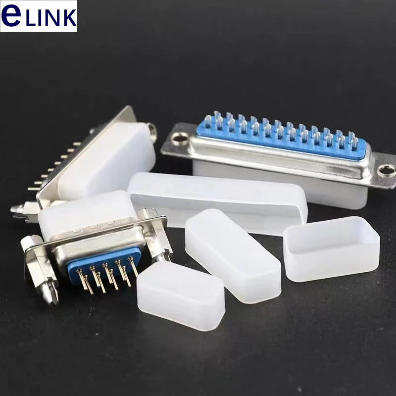 Tapón protector antipolvo antioxidación de 100, enchufe macho hembra DB9 DB15 DB25 DB37 DB26 DB44 DB62 VGA RS232, Envío Gratis