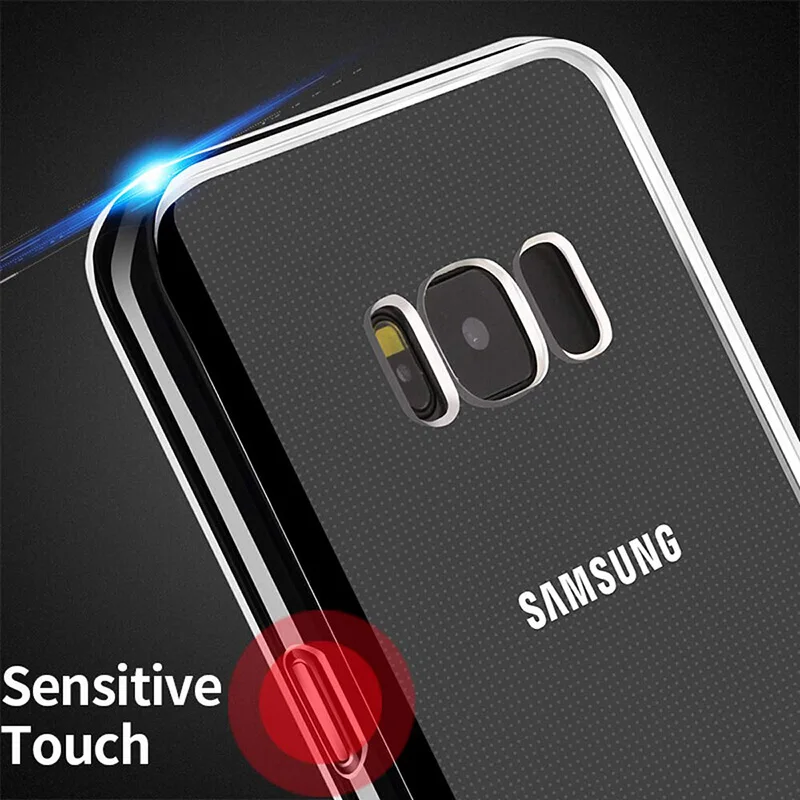 Fundas de teléfono TPU transparentes de silicona ultrafina para Samsung Galaxy S8/S8 Plus S8Plus, funda trasera protectora para cámara SamsungS8Plus - imagen 5