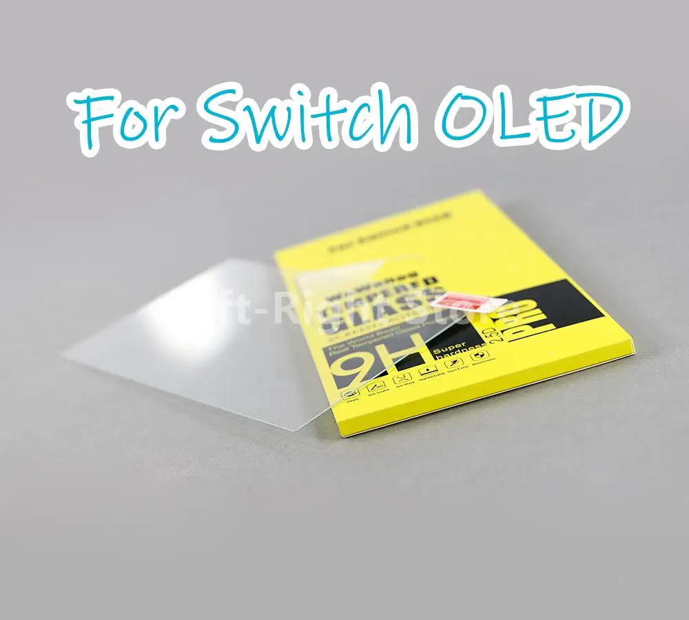 1 Uds Protector de pantalla de vidrio templado para Nintendo Switch OLED 9H película Untra delgada con silicona antideslizante para NS OLED - imagen 4