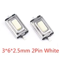 3X6X2.5mm 2Pin White