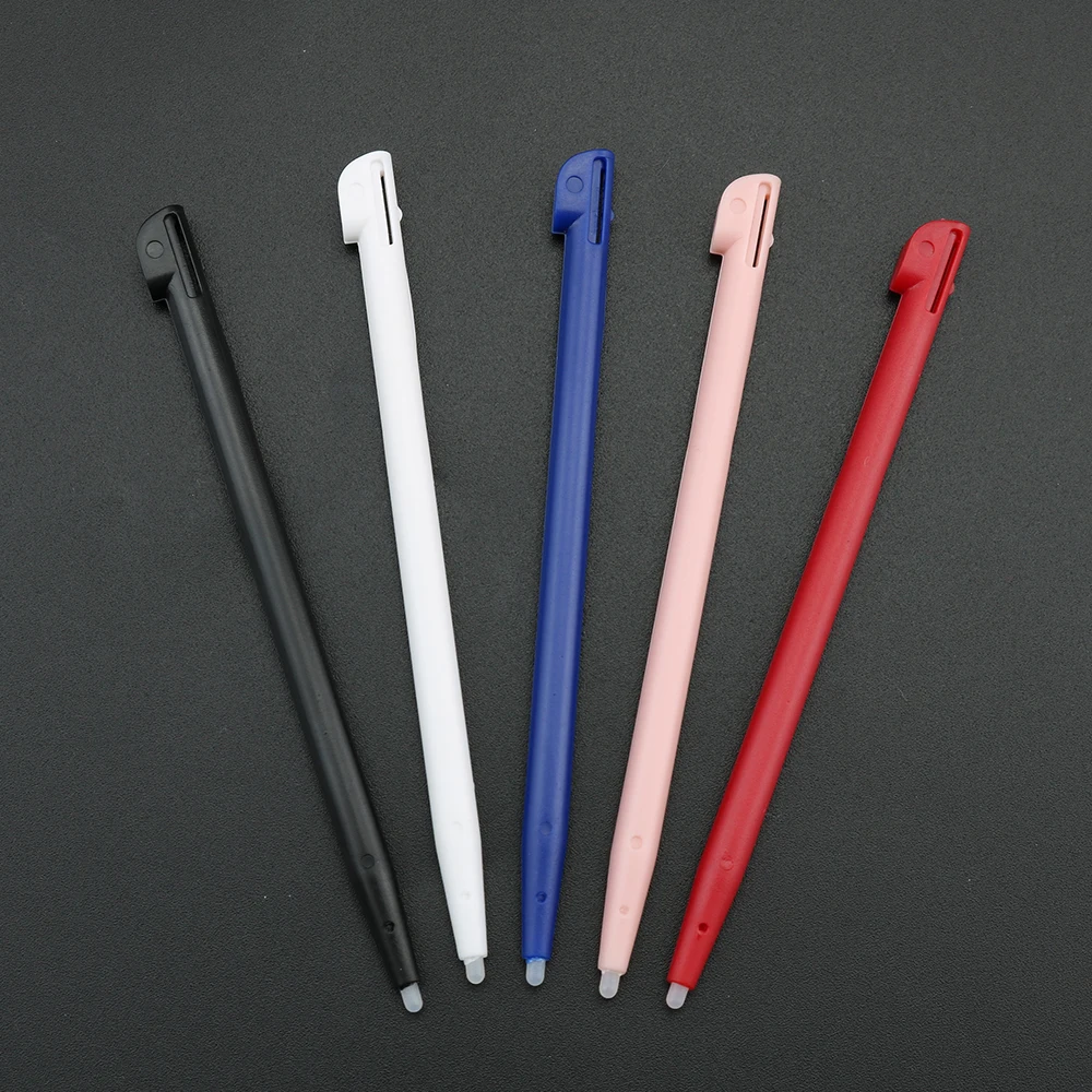 YuXi lápiz óptico de plástico pantalla táctil juegos Touchpen lápiz negro blanco azul rosa lápiz óptico para Nintendo para consola de juegos 2DS - imagen 2