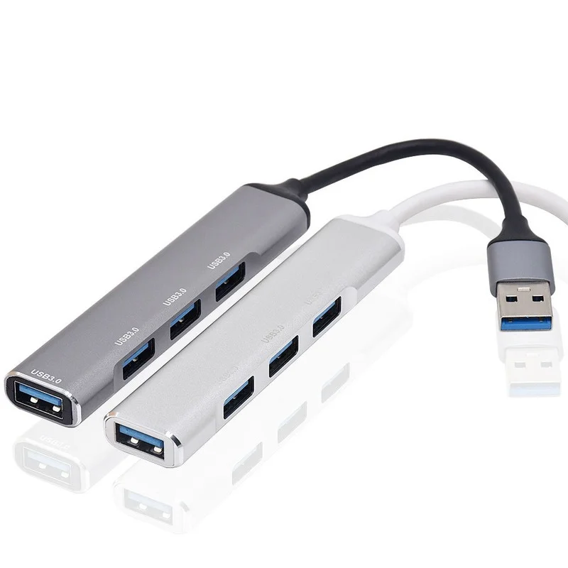 Concentrador USB de alta velocidad para ordenador portátil, 4 puertos USB 3,0 2,0, divisor de 5Gbps, accesorios de computadora, adaptador multipuerto 4 USB 3,0 2,0 - imagen 2