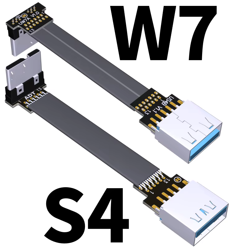 Cable Extensión USB 3.0 Micro B Macho-Hembra – Plano 90° - imagen 2