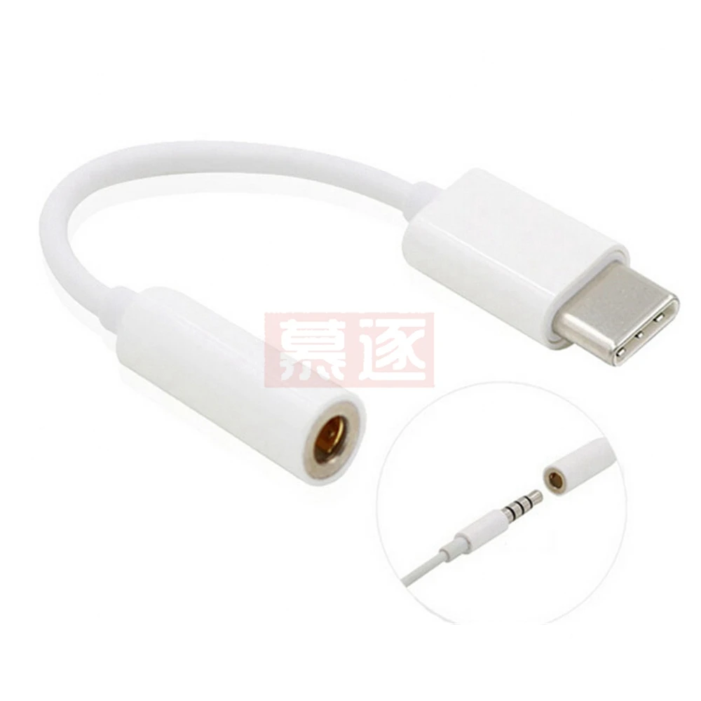 Adaptador de auriculares Typ C zu 3,5, Conector de Audio auxiliar, USB 3,1, typ-c, USB-C, m000nlichen, 3,5mm, Konverter, kopfhorer - imagen 4