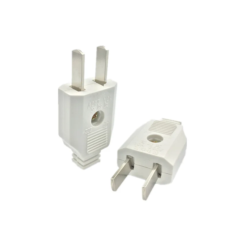 Adaptador de toma de corriente hembra con enchufe macho de alimentación eléctrica CA de 2 pines americano de EE. UU. con conector de cable de extensión recargable - imagen 3