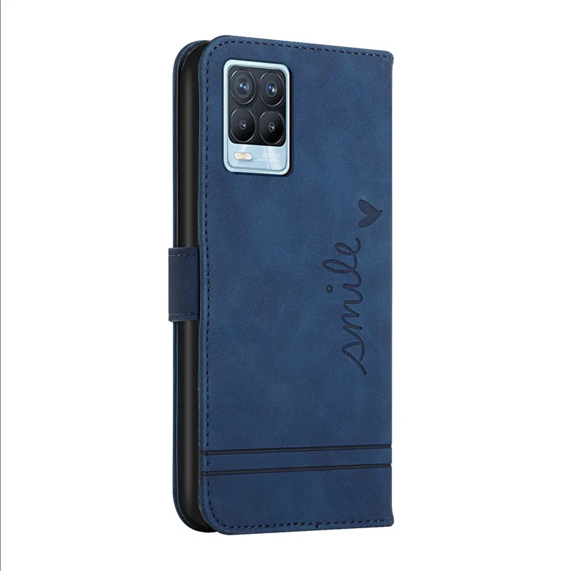 Funda de cuero de lujo para OPPO Realme 7 7i 8 Pro C17 C15 C12 V5 V11 Q2 Narzo 20 30A 30 Pro Reno 5Z 4F 5F 4 5 Lite funda tipo billetera - imagen 3