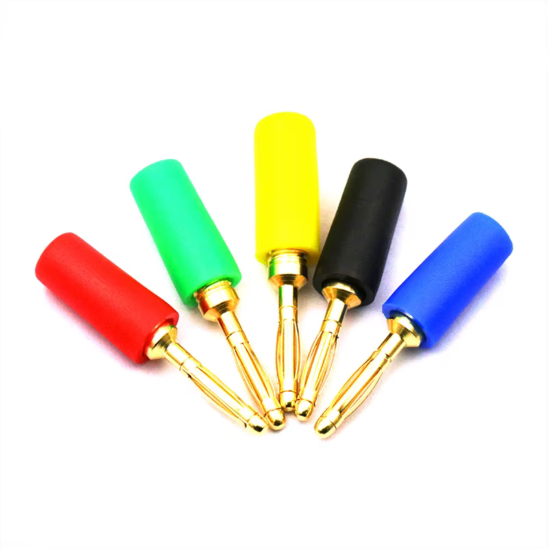 Conector Banana Dorado 2mm – Amplificador Altavoz - imagen 2