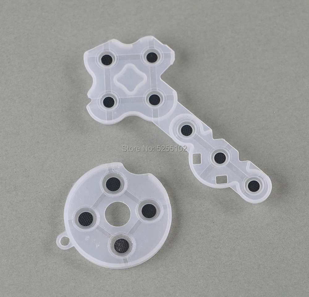 50 juegos de almohadillas de goma para juegos, almohadilla de contacto conductora para Microsoft Xbox 360, piezas de repuesto, mango adhesivo suave - imagen 5