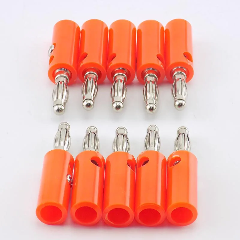 Conectores de placa Banana de 4mm, 1/10 piezas, rojo y negro sin soldadura para Audio, altavoz, vídeo, Musical, adaptador DIY H10 - imagen 2