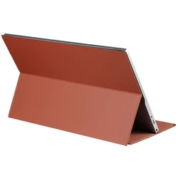 Funda de Cuero PU para Monitor Portátil con Soporte Móvil