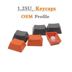 Teclas PBT para teclado mecánico Alt Win, personalizadas, 1.25U, butonscap en blanco, para interruptor Mx Cherry, diseño Gk61 R1