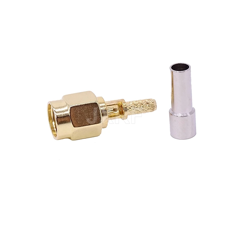JX 10 Uds conector SMA macho engarzado para RG316 RG174 RG178 RG179 LMR100 Cable Coaxial envío rápido - imagen 2