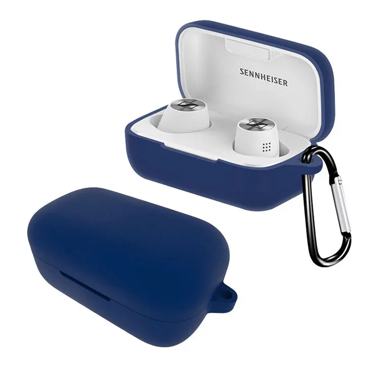 Funda de silicona para auriculares SENNHEISER MOMENTUM True 2, protector a prueba de polvo, inalámbrico, Bluetooth - imagen 5