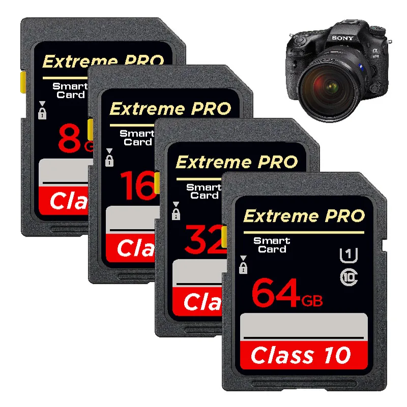 Tarjeta SD Clase 10 Alta Velocidad UHS-I – Grabación 4K
