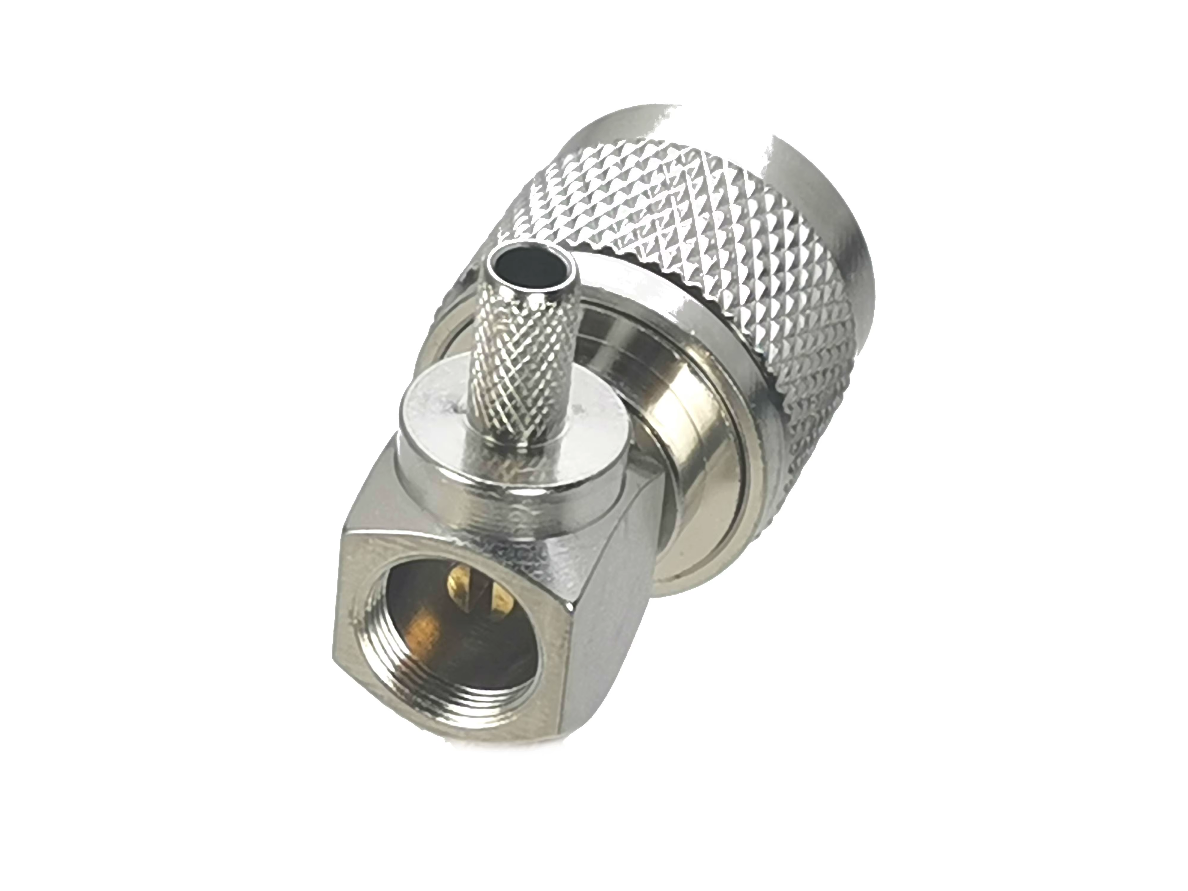 Conector N macho ángulo recto RG58 RG142 LMR195 coaxial - imagen 4