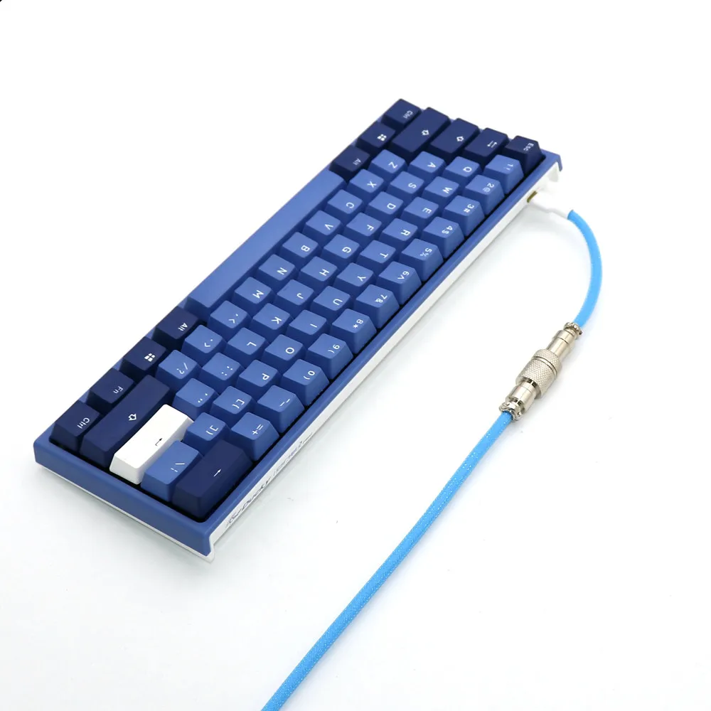 Cable USB de doble capa para teclado mecánico, minicable USB tipo C personalizado, con aviador colorido - imagen 3