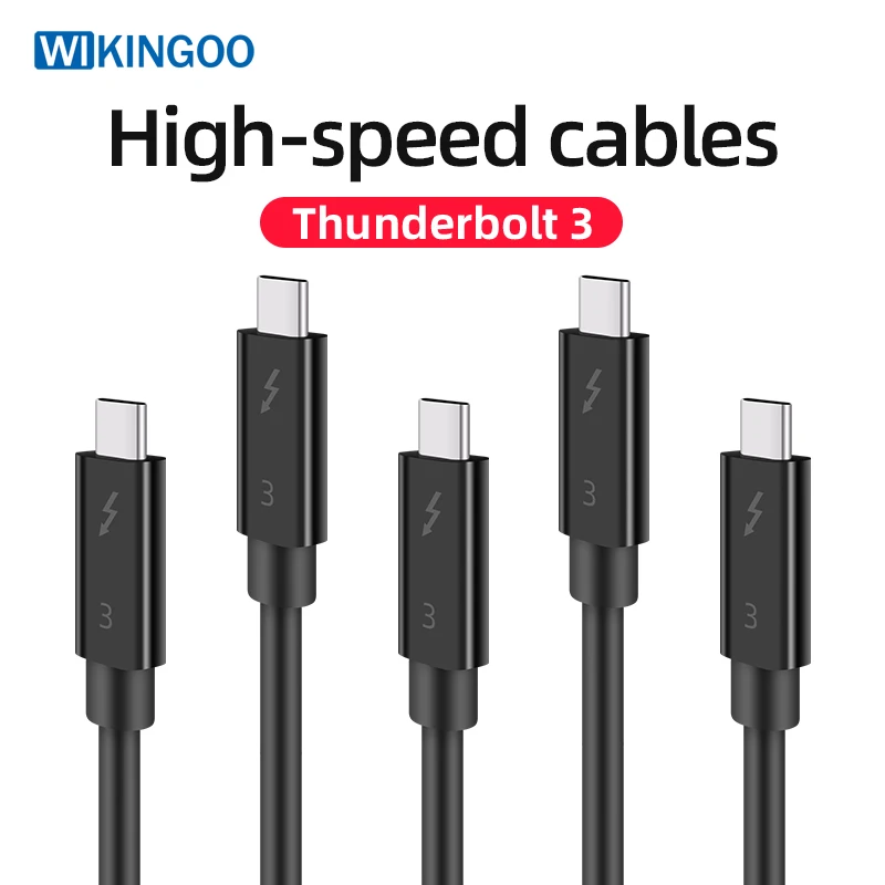 Cable Thunderbolt 3 0,3 M 0,5 M 0,7 M 1M 2M 100W 40G USB C a USB C Cable PD para cargador Macbook Pro - imagen 3