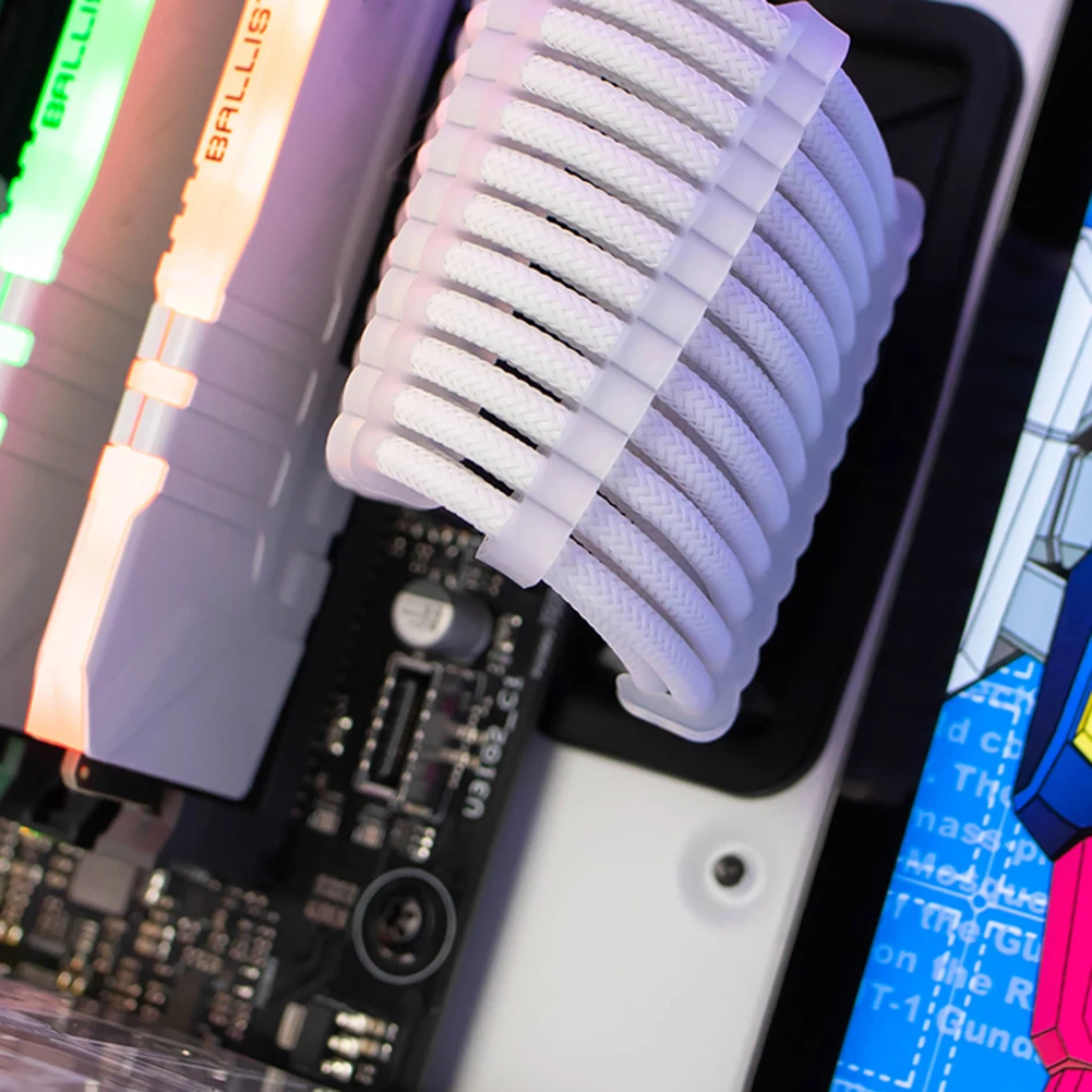 Fuente de alimentación de tocador con Clip de Organizador para manejo de cables para el hogar, abrazadera de 6/8/24 Pines, Cable de oficina, peine de red, Cable de ordenador, 24 Uds./set - imagen 3