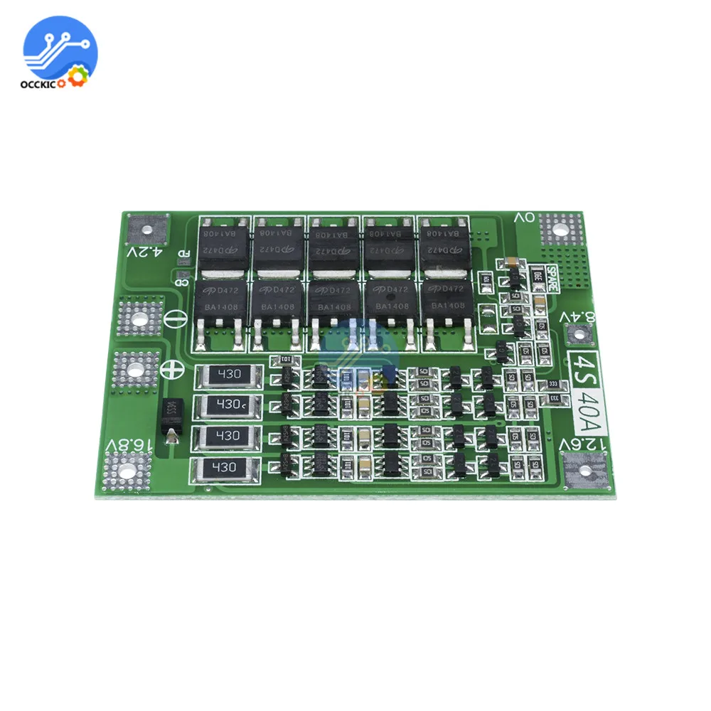 BMS-placa equilibradora de protección de batería de litio, cargador de Banco de energía para Arduino, 40A/7S, 20A, 24V/10S, 36V, 15A/13S, 35A, 48V, 18650 - imagen 3