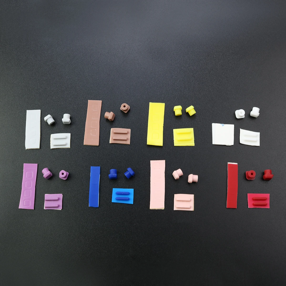 YuXi cubierta de pies de tornillo opcional de 8 colores para Nintendo DS Lite para consola de juegos NDSL cubierta de pies de tornillo almohadilla de goma - imagen 2