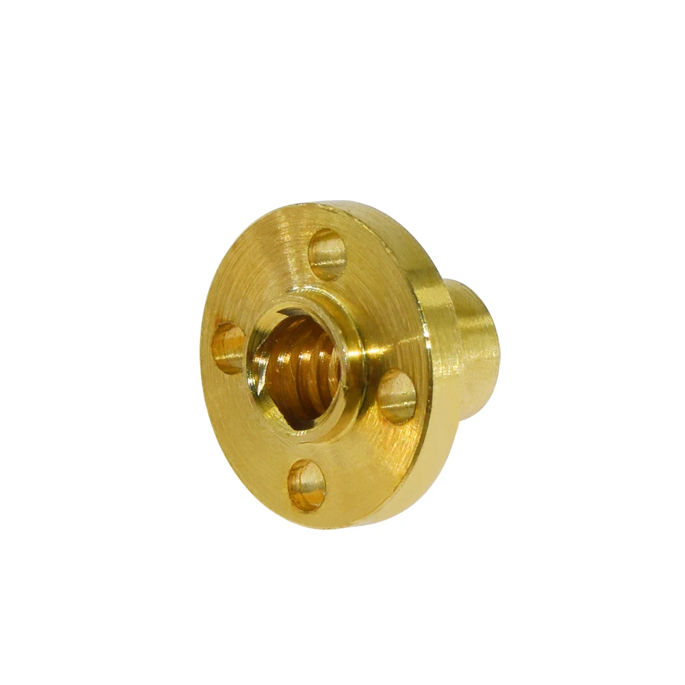 Tornillo de latón/tuerca POM para impresora 3D, 1 piezas, T8, paso de tornillo, 2mm, plomo, 2/8mm, eje Z, Motor Trapezoidal - imagen 2