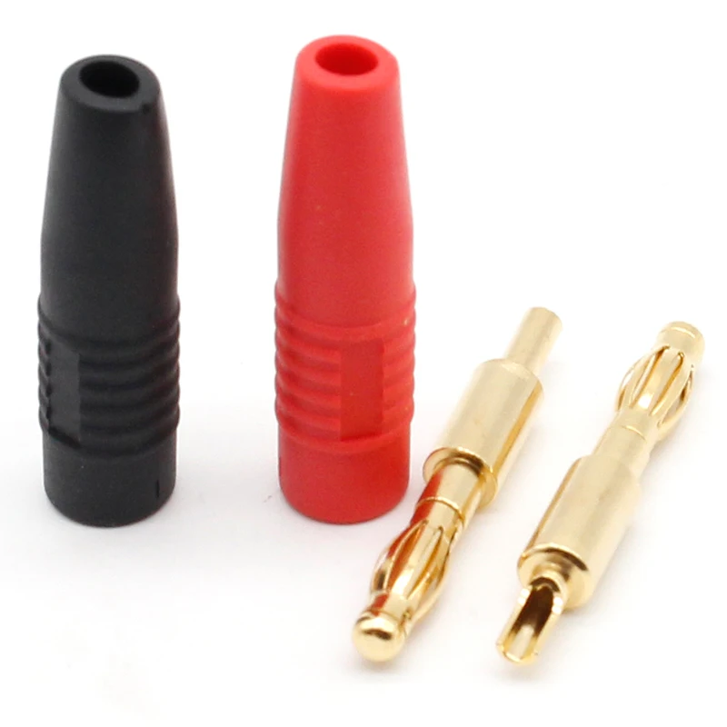 Conector Banana 4mm Chapado Oro para Altavoz