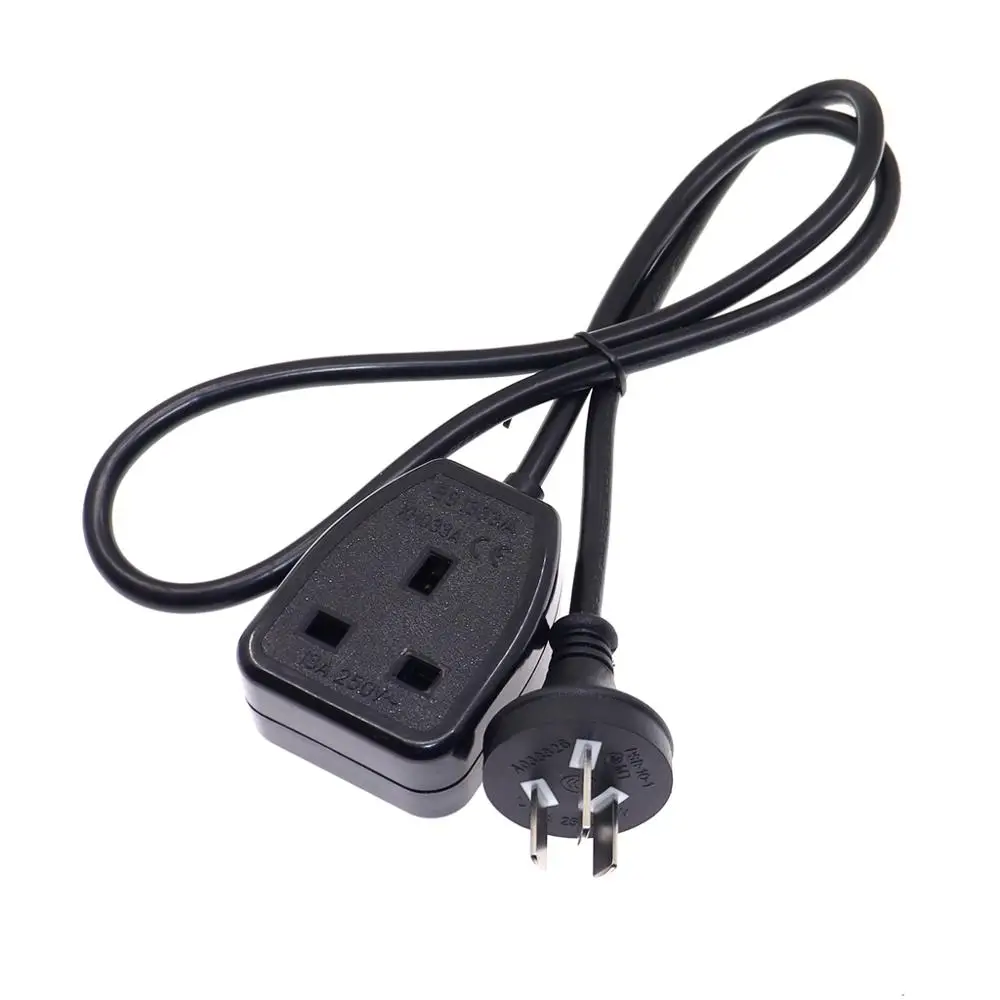 Enchufe estándar australiano 10A a Reino Unido, adaptador de enchufe BS1362 13A, cable de extensión de fuente de alimentación, conexión AU - imagen 2