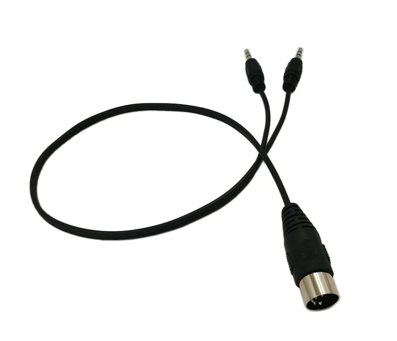 Cable divisor MIDI Y de 0,5 m Y 1,5 m, conector DIN de 5 pines, macho a Dual de 3,5 MM, TRS, para teléfono inteligente, AUX, auriculares, adaptador de Jack estéreo, Cable de entrada - imagen 3