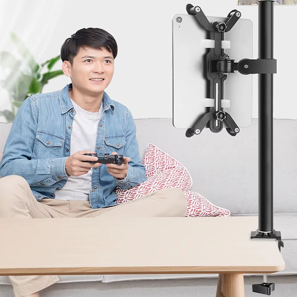 Soporte pared tableta aluminio 360° universal iPhone iPad Xiaomi Mipad