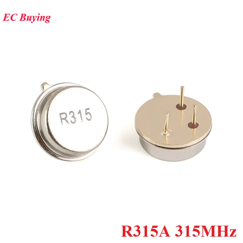 5 uds/1 ud. Oscilador de cristal resonador 315 433MHz R315A R433A cuarzo a través de agujeros superficie onda acústica KIt redondo 3 pines - imagen 3