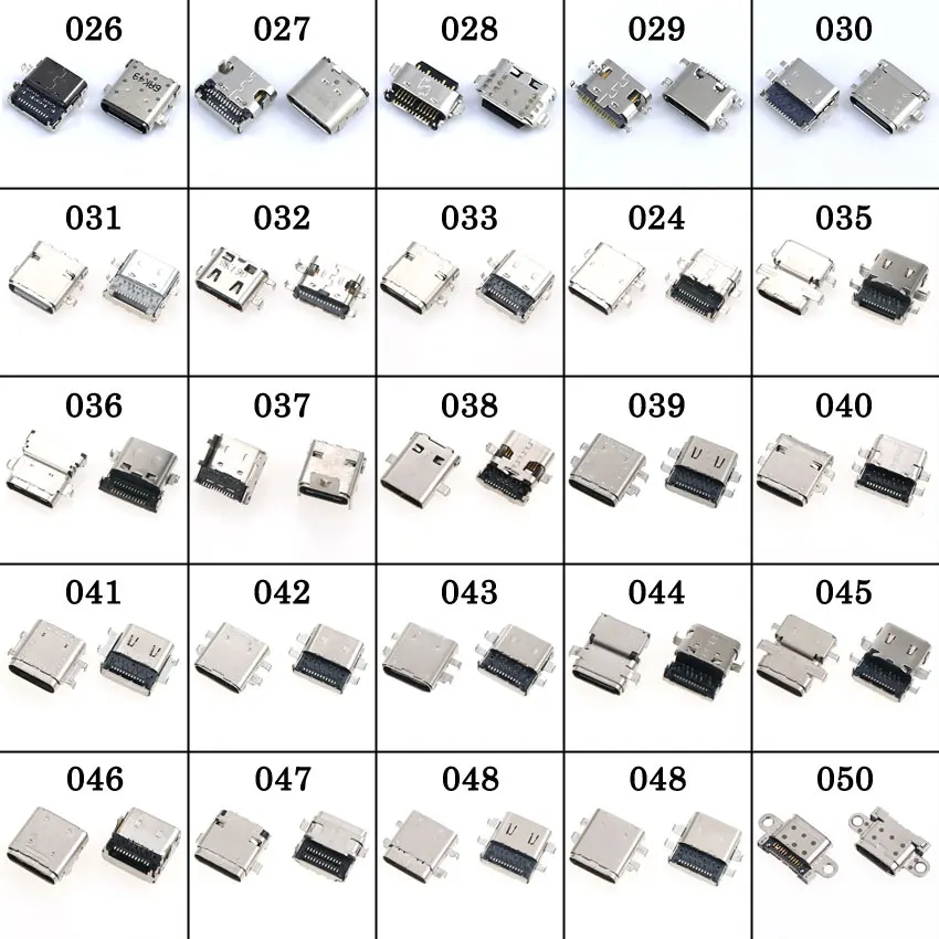 Cltgxdd tipo C 6 12 24 Pin SMT conector hembra USB 3,1 hembra SMD DIP para Lenovo HP ASUS Nokia JBL Blackview Huawei LG Xiaomi - imagen 3