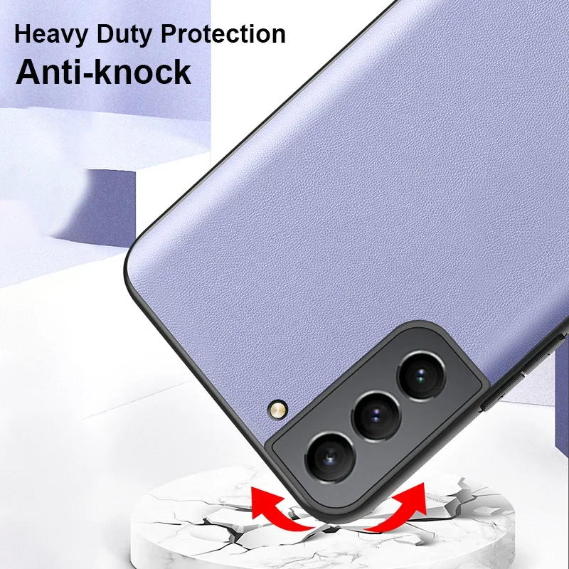 De Lujo caja de teléfono de cuero para Samsung Galaxy S20 FE S10 S21 Plus Nota 10 20 Ultra A50 A70 A51 A71 A52 A72 M21 A12 A32 caso de la cubierta - imagen 5