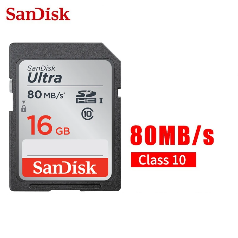100% tarjeta SD SanDisk de vídeo 128GB 64GB 32GB 16gb microSDHC SDXC UHS-I tarjeta de memoria micro tarjeta TFsd 80 MB/s Class10 U3 para cámara - imagen 3