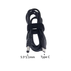 Cable PD USB-C a DC 5,5x2,1 mm para portátil