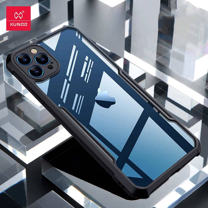 Xundd-Funda transparente para iPhone 12 Pro Max, carcasa protectora a prueba de golpes, 13 Pro Max - imagen 2