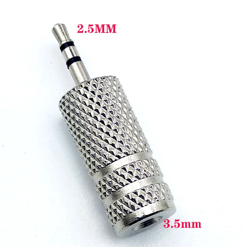 Adaptador macho a hembra de 3,5 Mm, convertidor de Audio de altavoz estéreo con enchufe 6,35 a conector 3,5, para Pc y portátil, 2 unidades