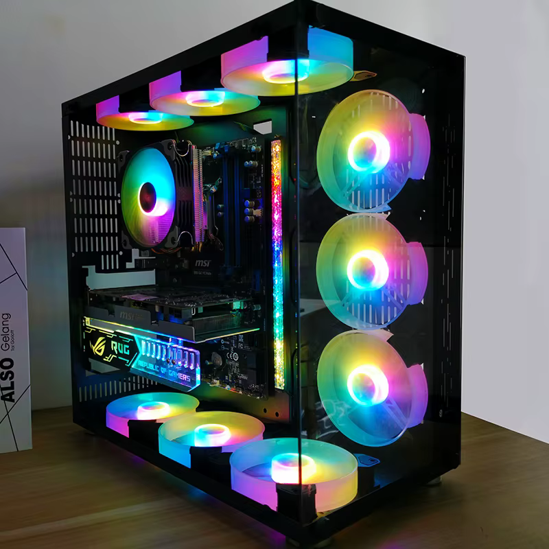 Coolmoon Ventilador RGB 120mm – Refrigeración Silenciosa PC - imagen 4