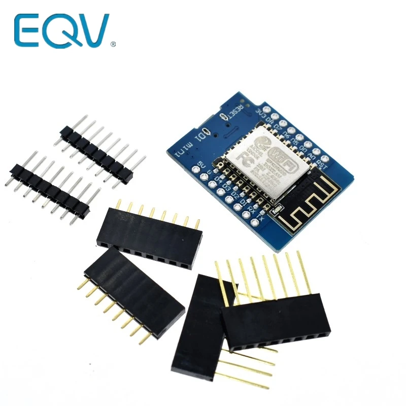 EQV D1 Mini ESP8266 ESP-12 ESP-12F CH340G CH340 V2 USB WeMos Placa de desarrollo WIFI D1 Mini NodeMCU Lua IOT placa 3,3 V con pines - imagen 2
