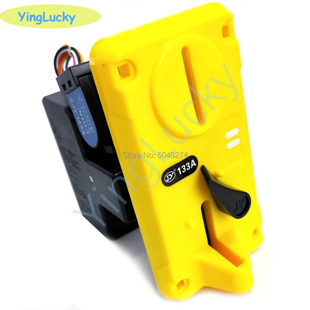 Selector de monedas de JY-133A, piezas de repuesto que funcionan con monedas, aceptador de monedas de Arcade, ranura para Token, máquina de grúa de juguete, máquina de carreras de simulador