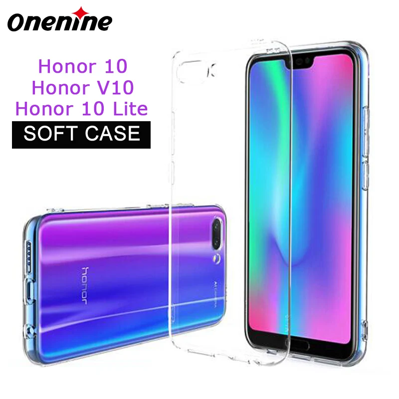 Funda transparente para Huawei Honor 10 V10 Lite Funda suave TPU ultrafina de silicona transparente Funda trasera para teléfono móvil Funda Carcasa - imagen 2