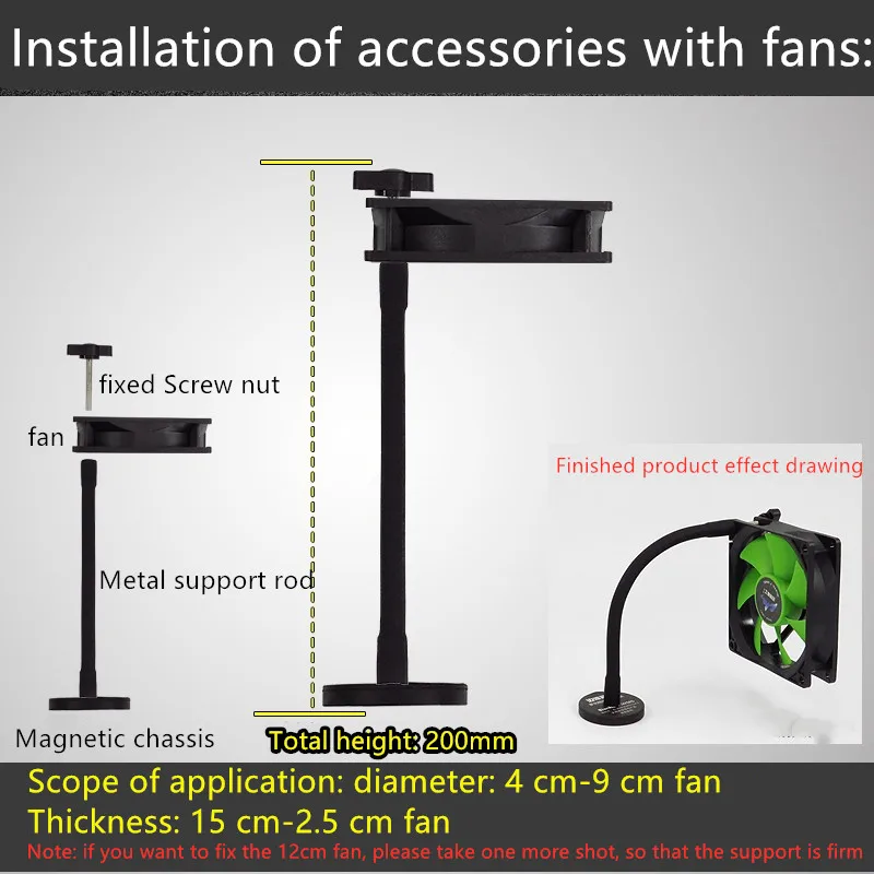 Placa base de tarjeta de vídeo South North Bridge memoria disco duro de estado sólido ventilador multifunción soporte de refrigeración succión magnética - imagen 4