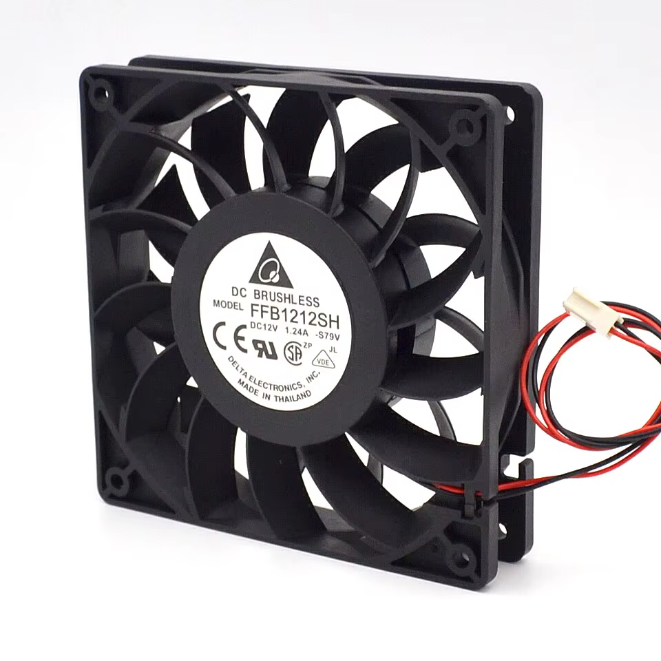 Ventilador de refrigeración de alta velocidad de 120mm y 12cm para Delta FFB1212SH 12025 12V 1.24A 2/3/4 pines caja de inversor de servidor ventilador Industrial enfriador Axial - imagen 2
