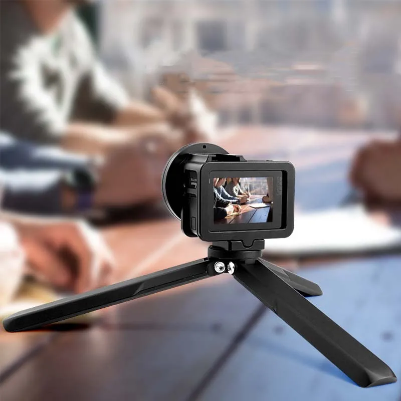 Trípode de aluminio 5 en 1 para Cámara de Acción, palo de Selfie, monopié con adaptador de Clip de teléfono para Gopro, DJI, Osmo - imagen 5