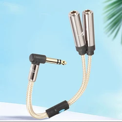 Cable Divisor 6,35mm TRS Estéreo 25cm para Amplificador o Consola