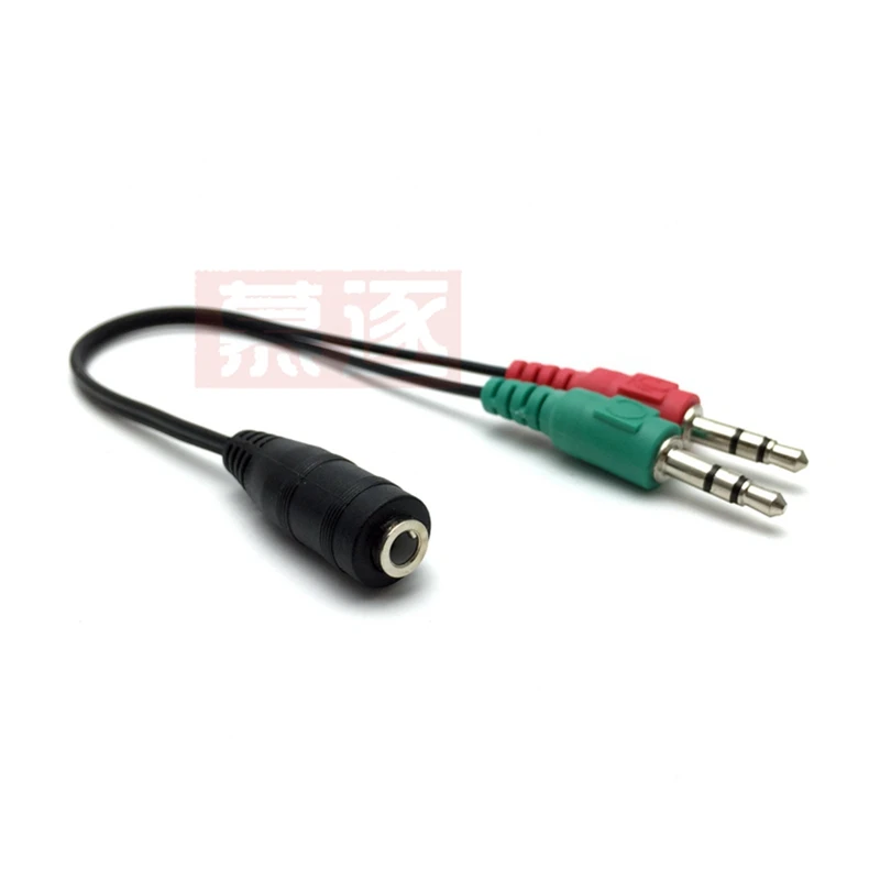 Divisor de audio y estéreo de 3,5 mm, 2 buses, 1-ovynlichen/1-ovynlich, adaptador de kabel de 2 autobuses, mit separar kopfhörer/mikrofon stecker