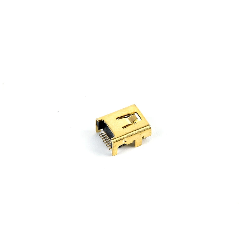 Conector Mini USB chapado en oro, 10 piezas, 8 P, hembra, Pcb, Smt - imagen 4