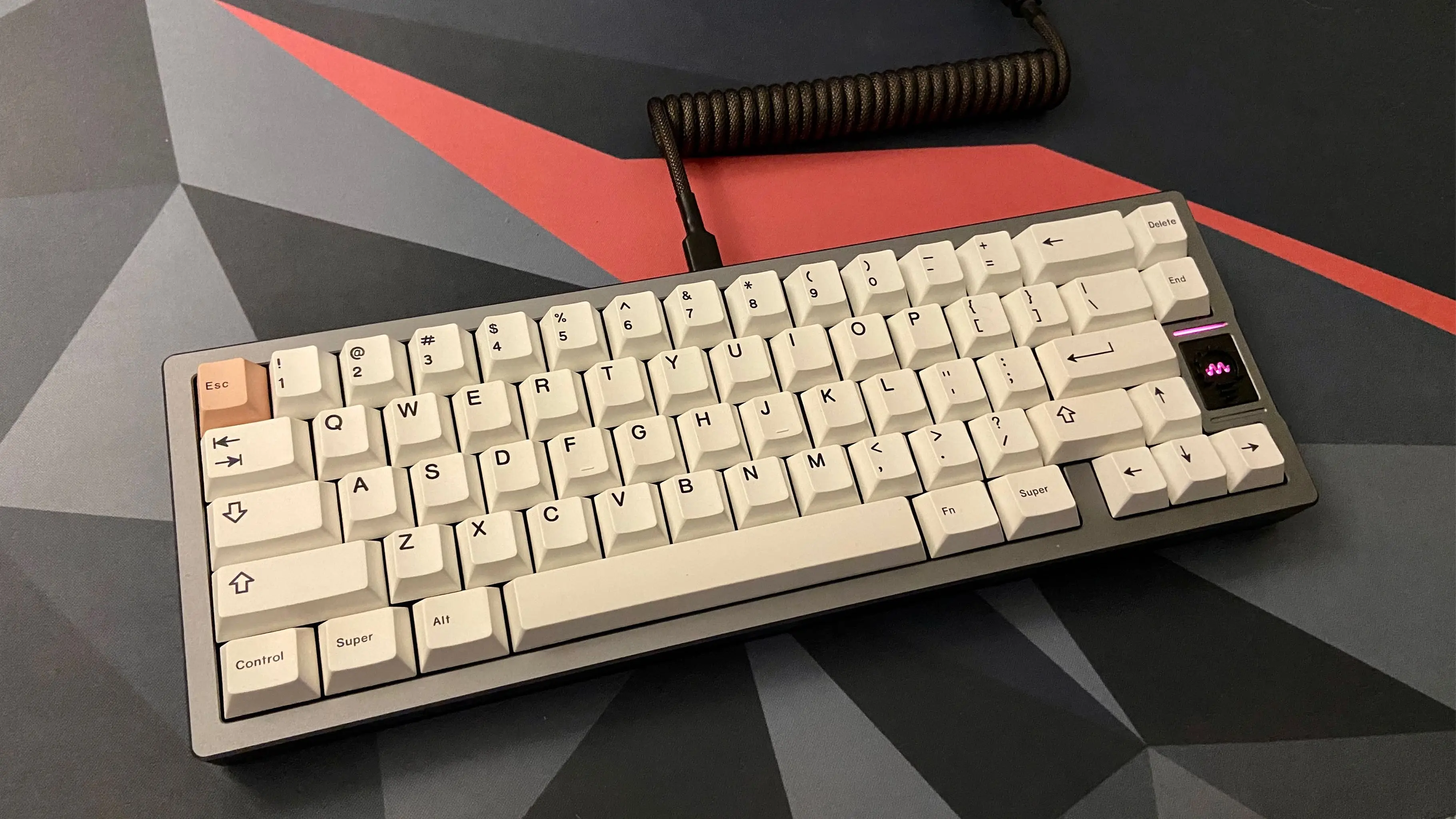 GeekArk-teclas de perfil de cereza, moño R2 PBT blanco liso, nuevo molde, sublimación, teclas de teclado mecánico - imagen 5