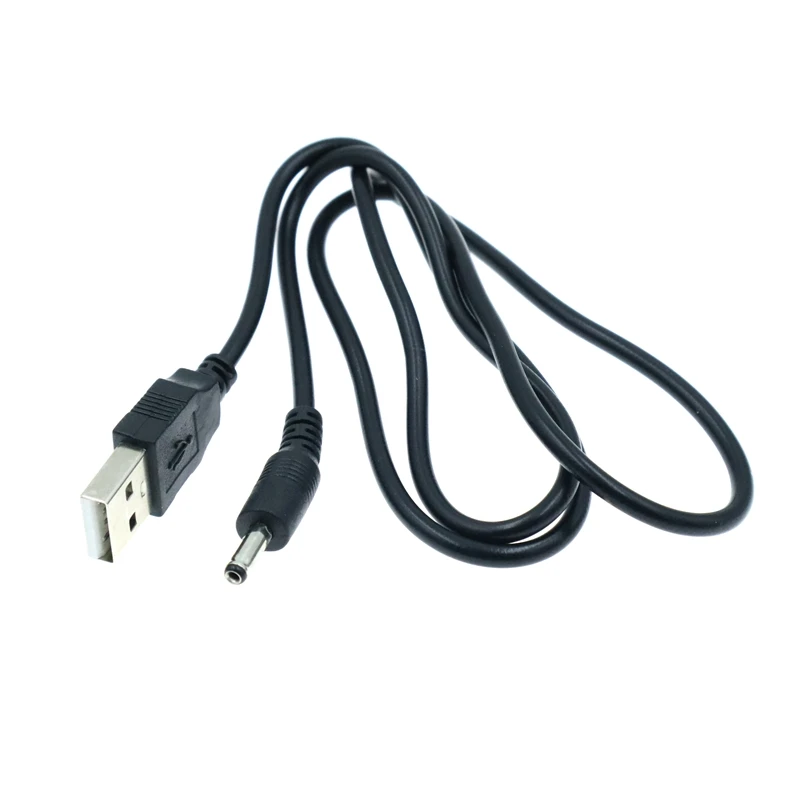 Enchufe de alimentación de CC de 0,8 m, convertidor USB 2,0 a conector negro de 3,5x1,35mm/CC 3,5x1,35 para altavoces pequeños, cable de alimentación de ventilador pequeño - imagen 4