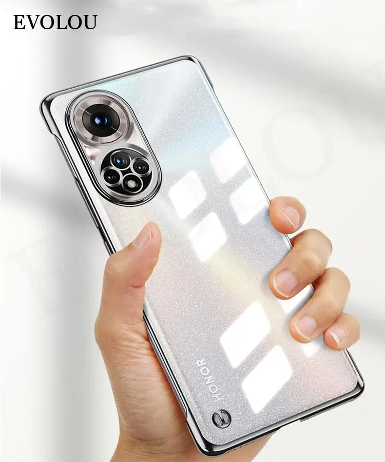 Funda de teléfono transparente sin marco delgada para Huawei Honor 50 Pro 50SE Nova 9, carcasa de parachoques duro para Huawei P50 Honor 50Pro - imagen 5